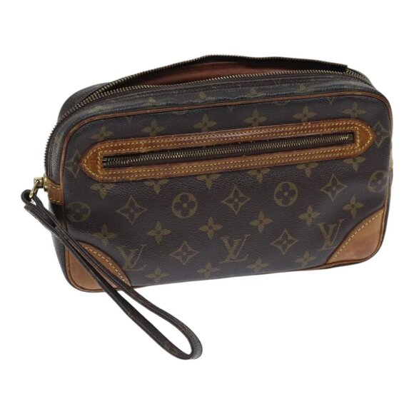 LOUIS VUITTON Monogram Marly Dragonne GM Clutch Bag M51825 LV Auth yk14692 - Picture 1 of 16